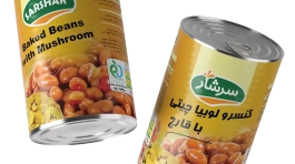 کنسرو لوبیا چیتی با قارچ
